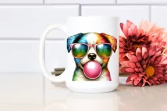 Colorful Puppy Portrait | Sublimation | Clipart. Product Image 2