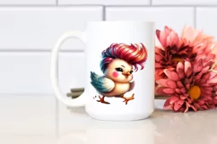 Happy Running Baby Chicken PNG Product Image 2