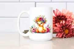 Cartoon-Style Watercolor Duck PNG Product Image 2