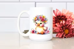 Cartoon-Style Watercolor Duck PNG Product Image 2
