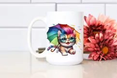Cute Baby Cat Running PNG Product Image 2