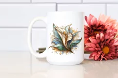 Detailed Stained Calla Lily Marble Golden | Sublimation | Product Image 2