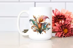 Detailed Stained Calla Lily Marble Golden | Sublimation | Product Image 2