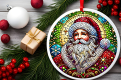 Round Christmass Ornament PNG Product Image 2
