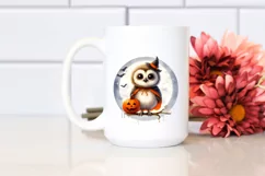 Cute Baby Owl Halloween PNG Product Image 2