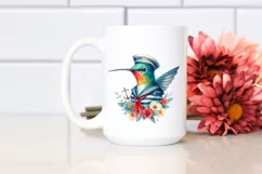 Colorful Hummingbird Sailor Suit Clipart Product Image 2
