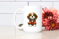 Wimsical Puppy Wearing Halloween Suit | Sublimation | Product Image 2
