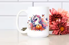 Vibrant Halloween Unicorn | Sublimation Clipart Product Image 2