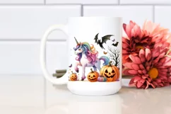 Vibrant Halloween Unicorn | Sublimation Clipart Product Image 2