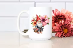 Detailed Gnome Hibiscus Bouquet Basket | Sublimation | Product Image 2
