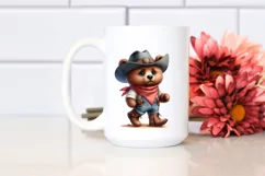 Bear with Big Eyes Hat Bandana and Boots Clipart Product Image 2