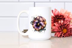 Shiny Pansy Splash Clipart Product Image 2