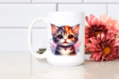 Colorful Baby Kitten PNG Product Image 2