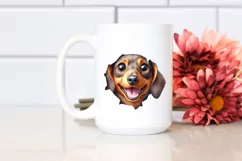 Funny Dachshund Watercolor | Sublimation | Clipart Product Image 2