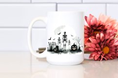 Simple Halloween Scene with Skeleton | Clipart Product Image 2