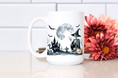 Simple Halloween Scene with Skeleton | Clipart Product Image 2