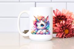 Pastel Baby Unicorn | Sublimation | Clipart Product Image 2