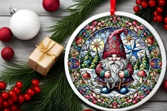 Round Christmas Ornament Sublimation|Clipart Product Image 1