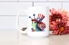 Colorful Snail USA Uncle John Clipart Product Image 2