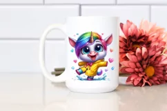 Goofy Baby Unicorn Dancing PNG Product Image 2