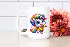 Goofy Dancing Cute Unicorn PNG Product Image 2