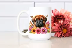 Vibrant Bullmastiff Cute Clipart Product Image 2
