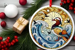 Round Christmas Ornament Sublimation|Clipart Product Image 1