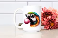 High Detail Watercolor Macaw Chewing Gum Product Image 2