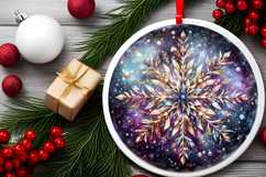 Round Christmass Ornament PNG Product Image 2