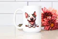 Funny Bull Terrier Watercolor | Sublimation | Clipart Product Image 2
