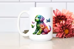 Abstract Watercolor Puppy PNG Product Image 2