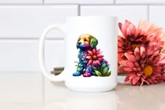 Abstract Watercolor Puppy PNG Product Image 2