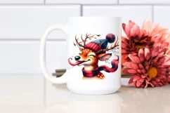 Whimsical Cute Deer Portrait | Sublimation | Clipart Product Image 2