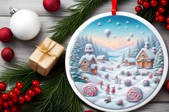 Winter Molten Candy Scene Sublimation PNG Product Image 2