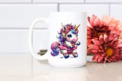 Colorful Baby Unicorn with Swing Dancer's Outfit, High-Res Product Image 2