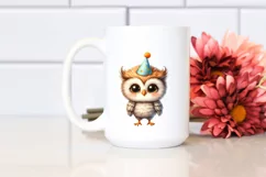 Baby Owl 2 Legs Party Hat Cute Clipart Product Image 2