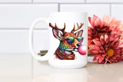 High Detail Watercolor Deer Chewing Gum Product Image 2