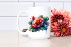 Abstract Glossy Begonia Sublimation Clipart Product Image 2