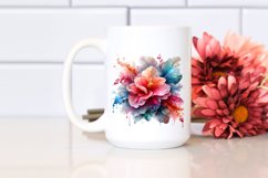 Abstract Glossy Begonia Sublimation Clipart Product Image 2