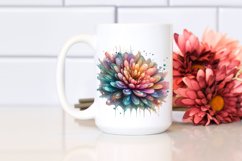 Abstract Vibrant Chrysanthemum PNG Product Image 2