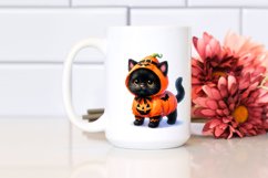 Cute Baby Black Cat Halloween Costume | Clipart Product Image 2