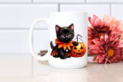 Cute Baby Black Cat Halloween Costume | Clipart Product Image 2
