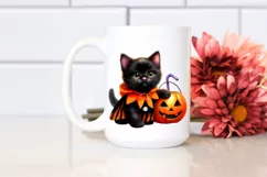 Cute Baby Black Cat Halloween Costume | Clipart Product Image 2