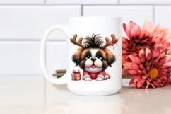 Expressive Baby Saint Bernard Watercolor PNG Product Image 2