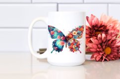 Retro Watercolor Butterfly | Sublimation | PNG Clipart Product Image 2