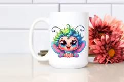 cute colorful Crazy Baby Butterfly Clipart Product Image 2