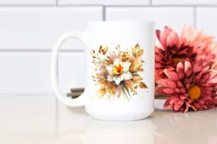 Vibrant Bouquet with Daffodil | Sublimation | Clipart Product Image 2