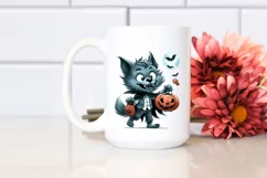 Funny Werewolf Haloween Clipart PNG Product Image 2