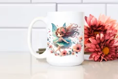 Colorful Fairy Petals Wind Sublimation Clipart Product Image 2