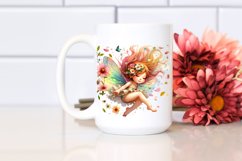 Colorful Fairy Petals Wind Sublimation Clipart Product Image 2